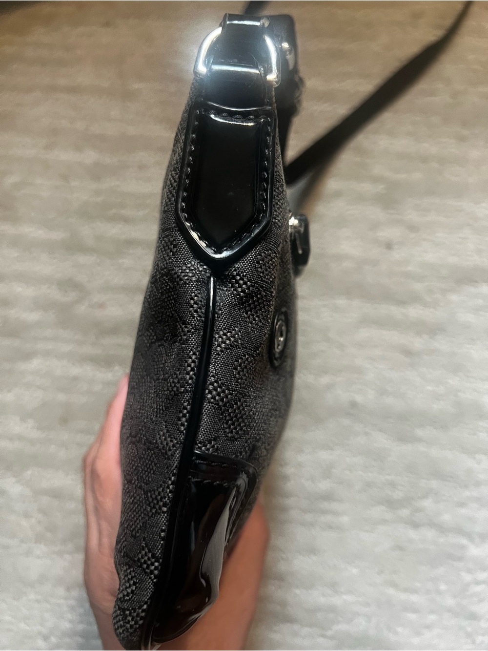Coach Black Signature Jacquard Crossbody Bag - Picture 4 of 9